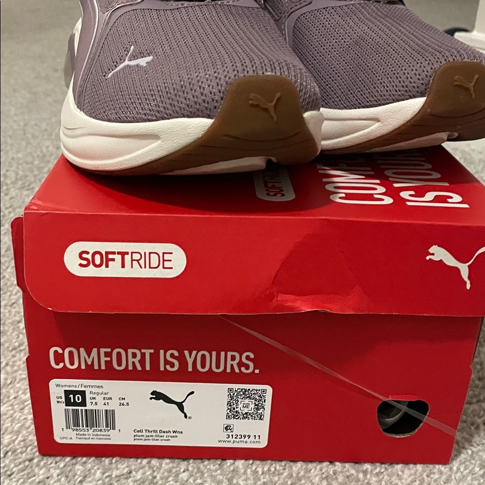 PUMA Mauve SoftRide Athletic Shoes - Picture 2 of 8